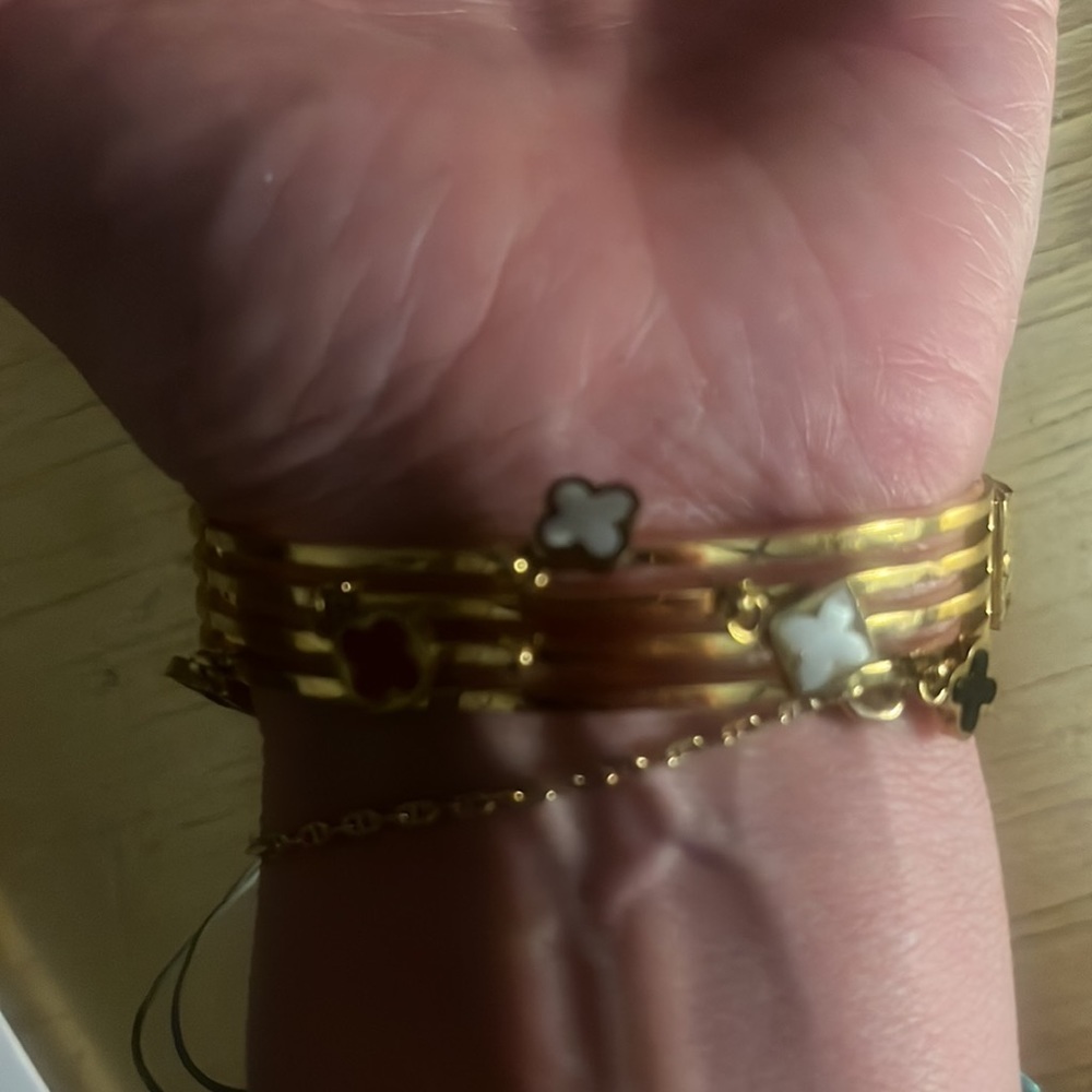 Gorgeous bangle! Beautiful charms similar to LV but the bracelet has its own ❤️ - Picture 5 of 11